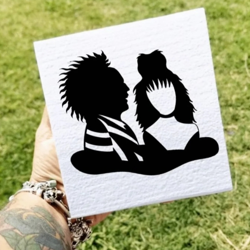 Beetlejuice woodsign